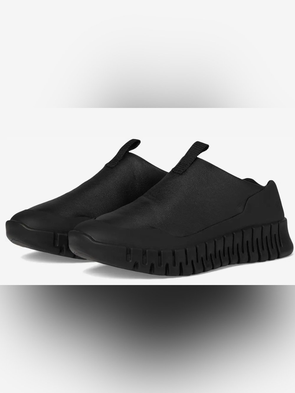 Ecco Black Slip-On Athletic Sneakers